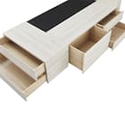 シングル 棚・コンセント・照明付きベッドフレーム(GC501-引出しB GW) 7枚目画像