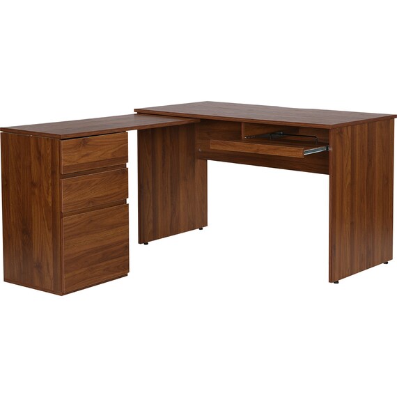 L型コーナーデスク(KA001 MBR) 2枚目画像