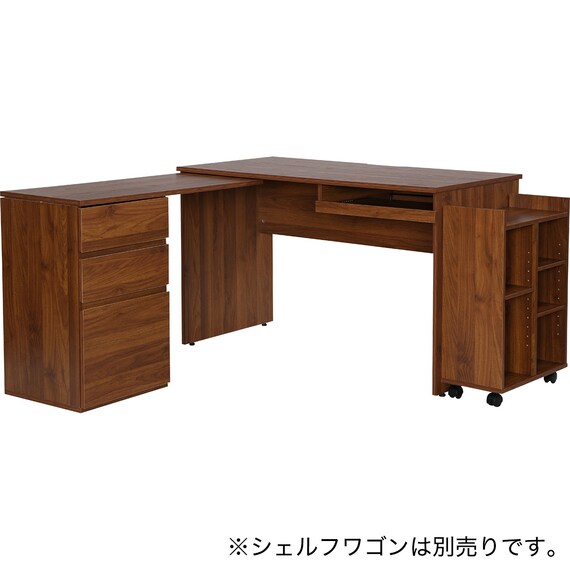 L型コーナーデスク(KA001 MBR) 7枚目画像
