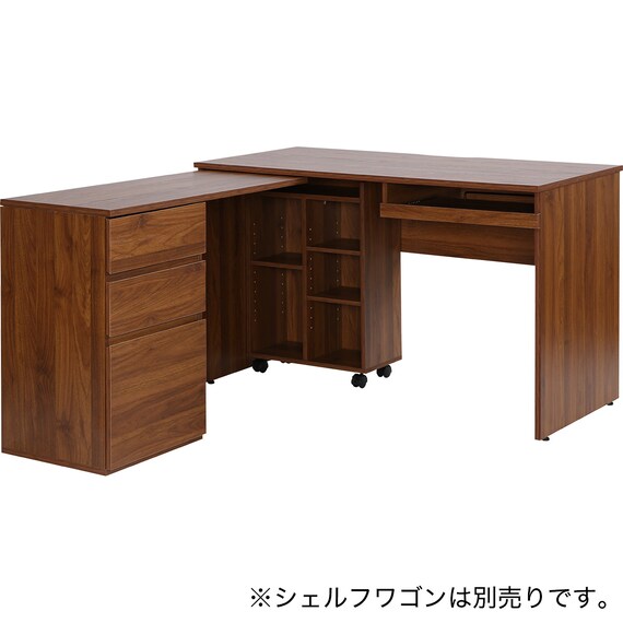 L型コーナーデスク(KA001 MBR) 8枚目画像