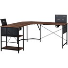 L型コーナーデスク(DX012 160 MBR) 1枚目画像