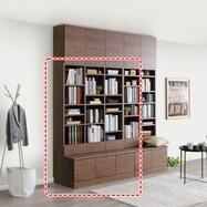 ベンチ付きラック オープンタイプ (幅120.5cm 木目)