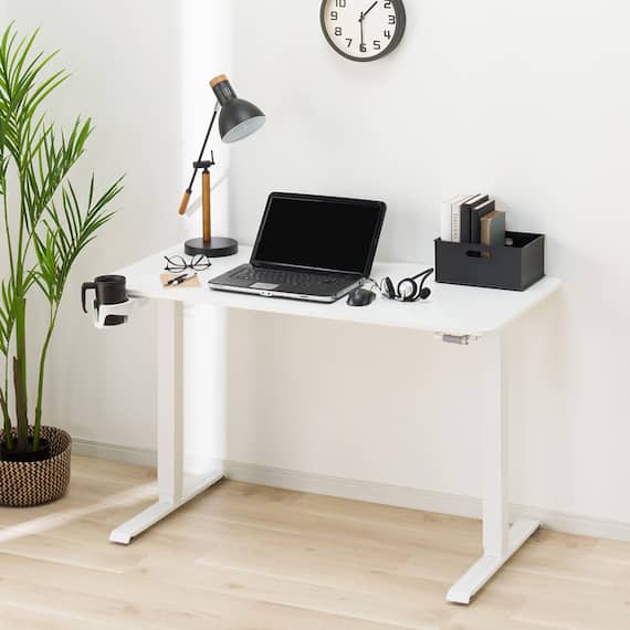 手動昇降デスク(UP003 WH/WH) 1枚目画像