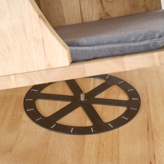 【NATURAL SIGNATURE】天然木 回転3段シェルフ 7枚目画像