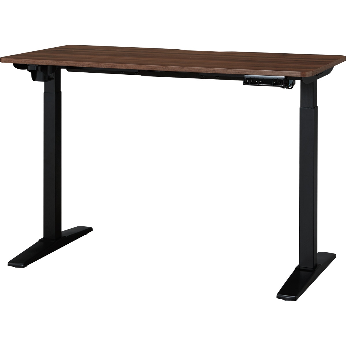 ニトリ 昇降デスク ダークブラウン 120× 66× 73〜122cm 値下げ可 電動昇降デスク(GM013 BK/BK) | ニトリネット【公式】 家具