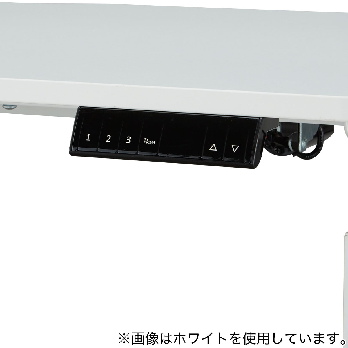 悠里_昇降デスク 軒先渡し】アスカ電動昇降デスク メモリー付 1000mm 白×白