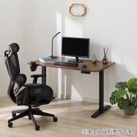 電動昇降デスク(UP006 1275 MBR/BK)