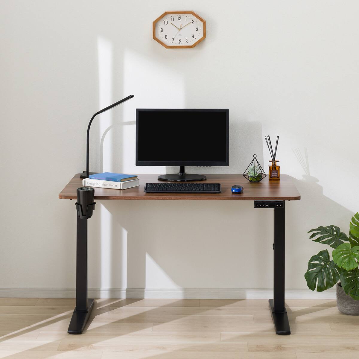 電動昇降デスク(UP006 1275 MBR/BK) | ニトリネット【公式】 家具