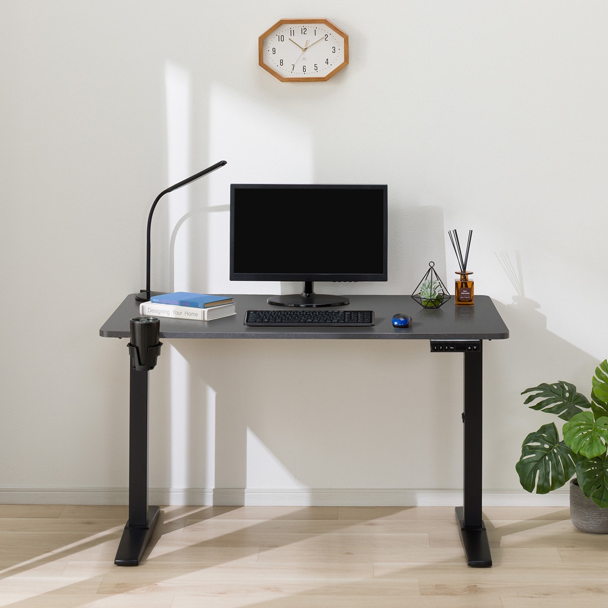 電動昇降デスク(UP006 1275 GY/BK) | ニトリネット【公式】 家具