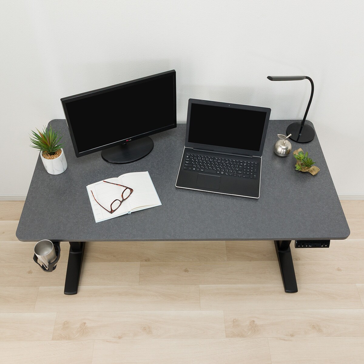 電動昇降デスク(UP006 1475 GY/BK) | ニトリネット【公式】 家具