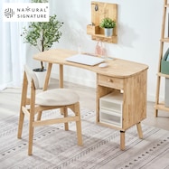 【NATURAL SIGNATURE】天然木デスク・チェアセット