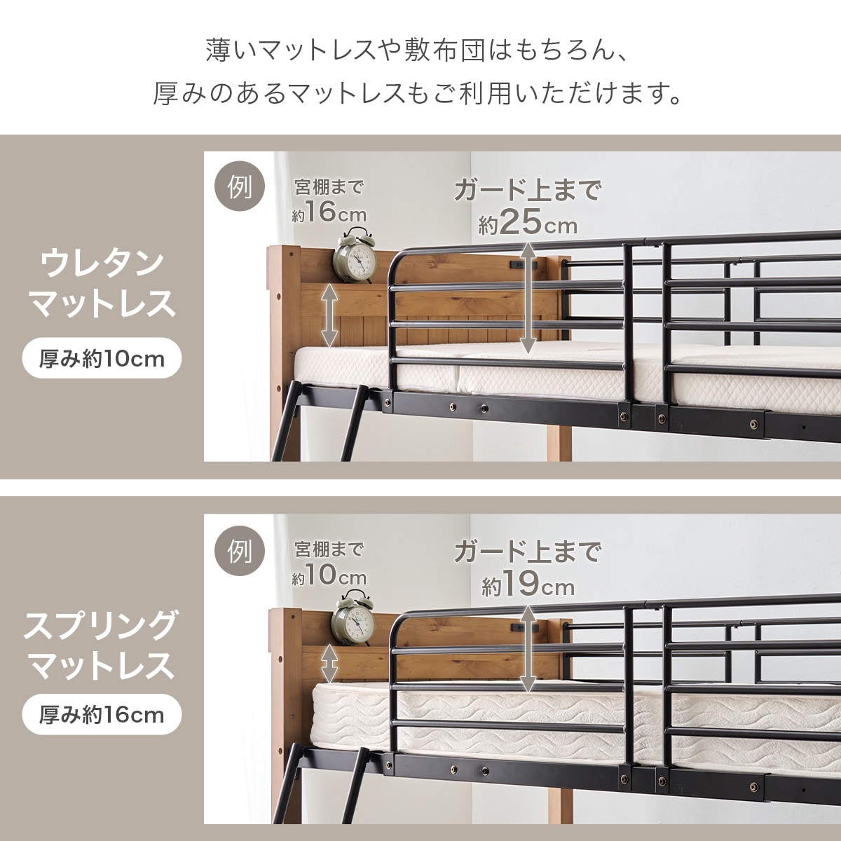 温かみのある天然木ロフトベッド (高さ162cm LBR)通販 | ニトリネット【公式】 家具・インテリア通販
