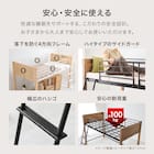 温かみのある天然木ロフトベッド (高さ162cm NA) 3枚目画像