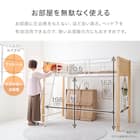 温かみのある天然木ロフトベッド (高さ162cm NA) 5枚目画像