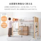 温かみのある天然木ロフトベッド (高さ162cm LBR) 5枚目画像
