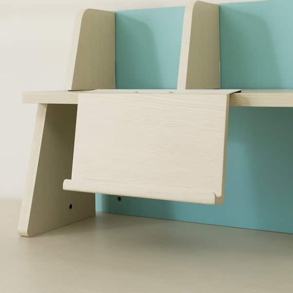 くみあわせデスク(DL02 WW/TBL デスクライト付き) 12枚目画像