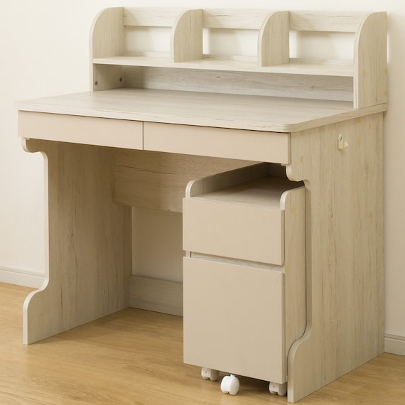 スタンダードデスク ワゴン付き (RH01 WW/BE) 7枚目画像