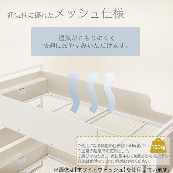 二段ベッド (デニッシュ BC01 MBR/BK) 5枚目画像