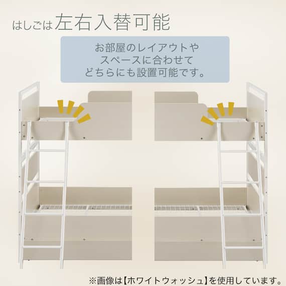 二段ベッド (デニッシュ BC01 MBR/BK) 7枚目画像