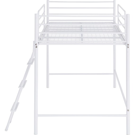 スチールミドルベッド(MB02 WH) 4枚目画像