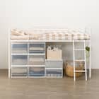 スチールミドルベッド(MB02 WH) 6枚目画像