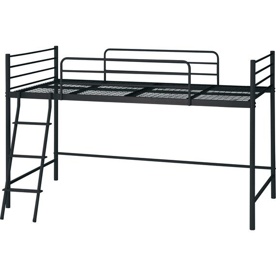 スチールミドルベッド(MB02 BK) 5枚目画像