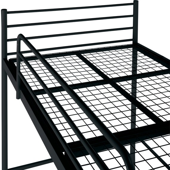 スチールミドルベッド(MB02 BK) 8枚目画像