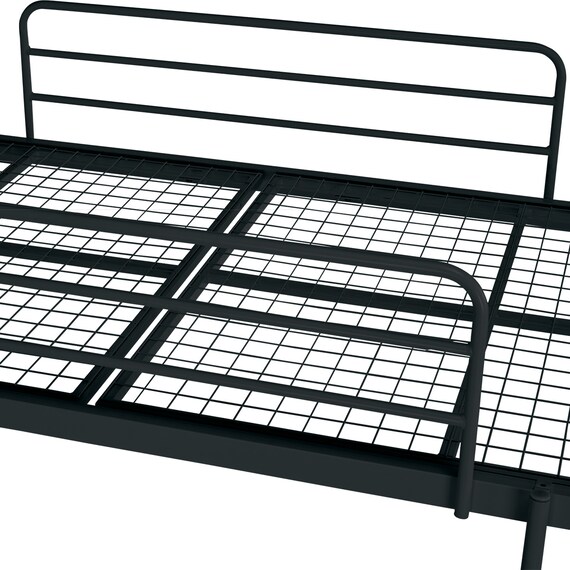 スチールミドルベッド(MB02 BK) 9枚目画像