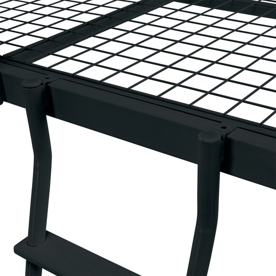 スチールミドルベッド(MB02 BK) 10枚目画像