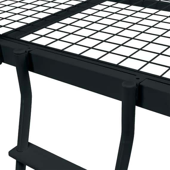 スチールミドルベッド(MB02 BK) 18枚目画像