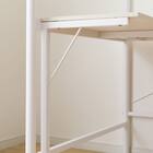 スチールハイベッド + コの字デスクセット (HB02 WH) 13枚目画像