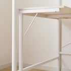 スチールハイベッド + コの字デスクセット (HB02 WH) 13枚目画像