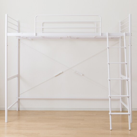 スチールハイベッド(HB02 WH) 3枚目画像