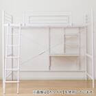 スチールハイベッド + 棚付きデスクセット (HB02 BK) 9枚目画像