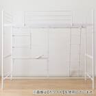 スチールハイベッド + 棚付きデスクセット (HB02 BK) 11枚目画像