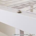 スチールハイベッド + 棚付きデスクセット (HB02 BK) 14枚目画像