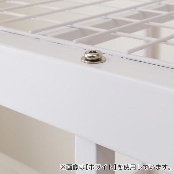 スチールハイベッド + 棚付きデスクセット (HB02 BK) 14枚目画像