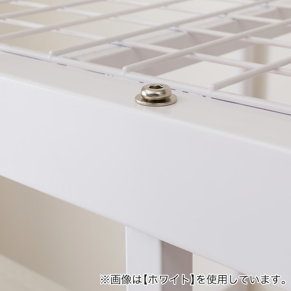 スチールハイベッド + 棚付きデスクセット (HB02 BK) 14枚目画像