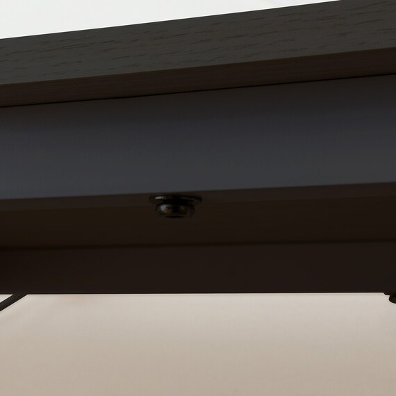 スチールハイベッド + コの字デスクセット (HB02 BK) 14枚目画像