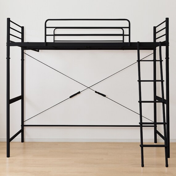 スチールハイベッド(HB02 BK) 3枚目画像