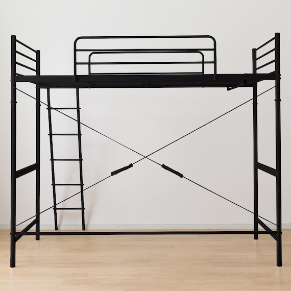 スチールハイベッド(HB02 BK) 9枚目画像