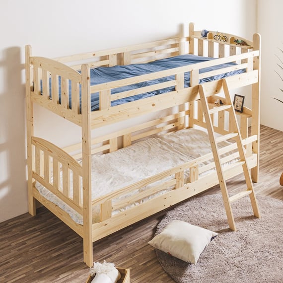 天然木二段ベッド (CRA2 NA) 1枚目画像