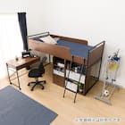 システムベッドデスク(デニッシュ25N デスクライト付きMBR/BK) 10枚目画像