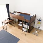 システムベッドデスク(デニッシュ25N デスクライト付きMBR/BK) 11枚目画像