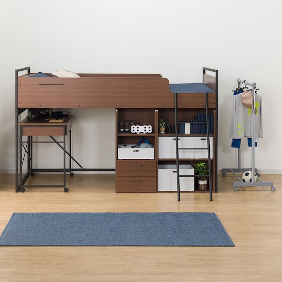 システムベッドデスク(デニッシュ25N デスクライト付きMBR/BK) 15枚目画像