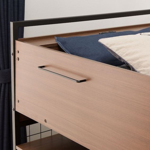 システムベッドデスク(デニッシュ25N デスクライト付きMBR/BK) 19枚目画像