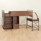 システムベッドデスク(デニッシュ25N デスクライト付きMBR/BK) 21枚目画像