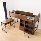 システムベッドデスク(デニッシュ25N デスクライト付きMBR/BK) 22枚目画像