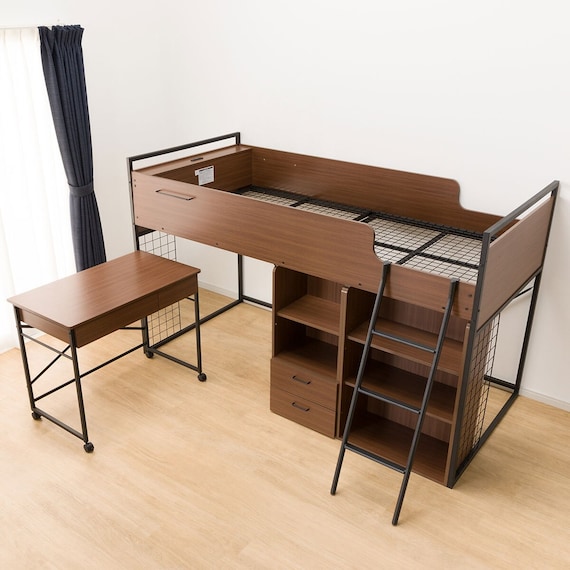 システムベッドデスク(デニッシュ25N デスクライト付きMBR/BK) 22枚目画像