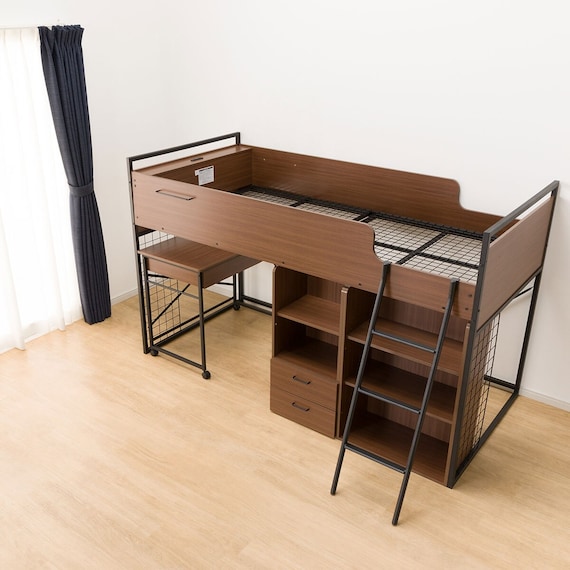 システムベッドデスク(デニッシュ25N デスクライト付きMBR/BK) 24枚目画像